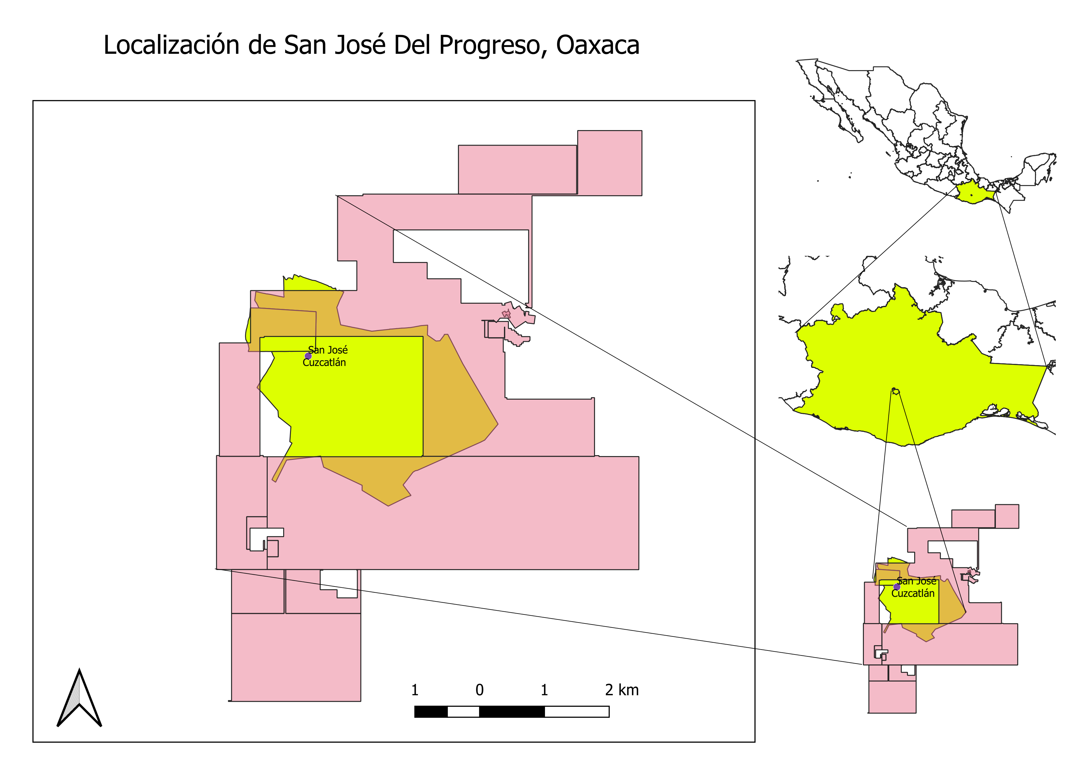 Localización de San José del Progreso